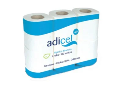 Adicel higiénico doméstico 2c 60m x 30 rollos