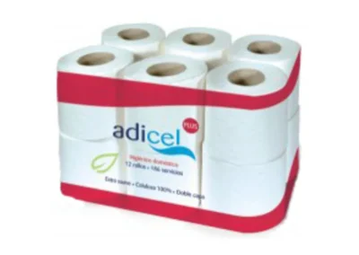 Adicel higiénico doméstico 2c 25m x 108 rollos