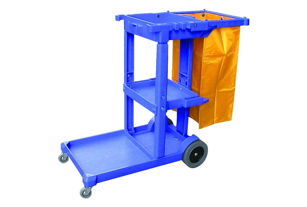 Carro 3 bandejas azul multifunción con bolsa de nylon