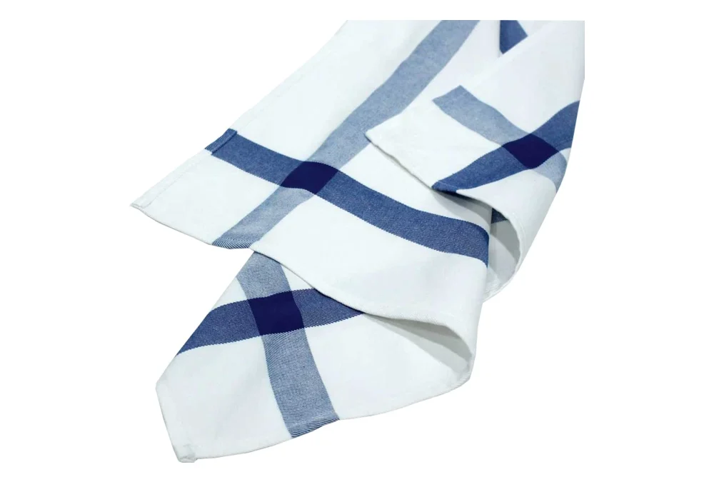 Paño de cocina 52×60 blanco/azul