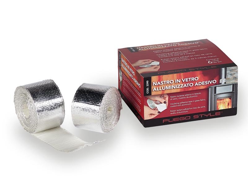 Cinta adhesiva de fibra de vidrio aluminizada