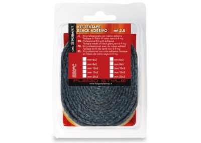 Kit Textape negro adhesivo
