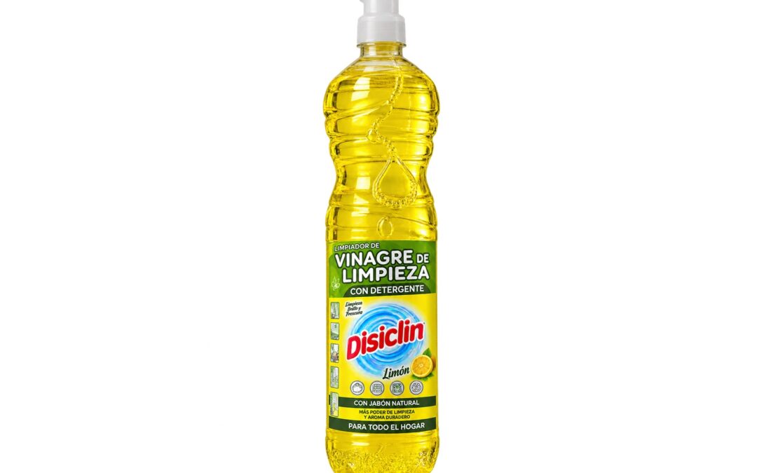 Limpiador vinagre de limpieza con detergente Disiclin limón 1l