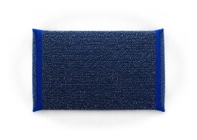 Estropajo esponja y acero inox azul (set 6 uds.)