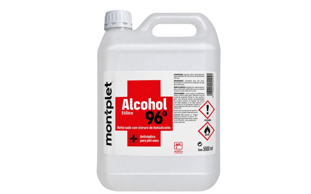 Alcohol etílico 96º Montplet 5l