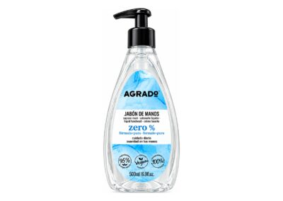 Jabón de manos con dosificador Agrado Zero 500 ml