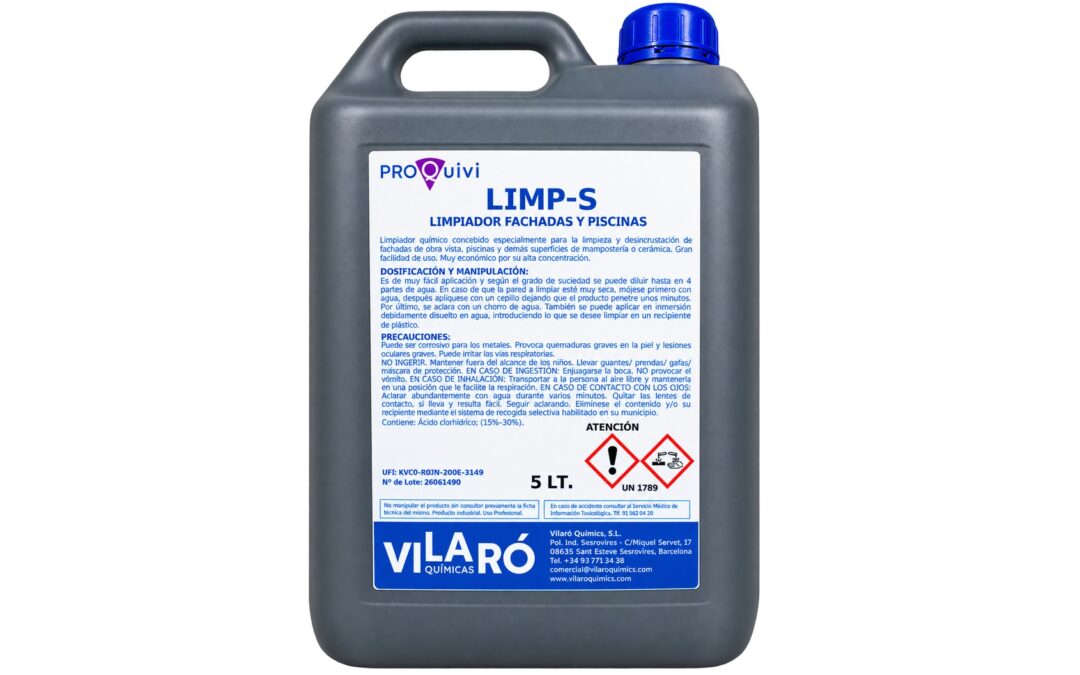 Limpiador desincrustante fachadas y piscinas LIMP-S 5l