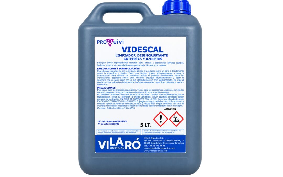 Limpiador desincrustante griferías y azulejos Videscal 5l