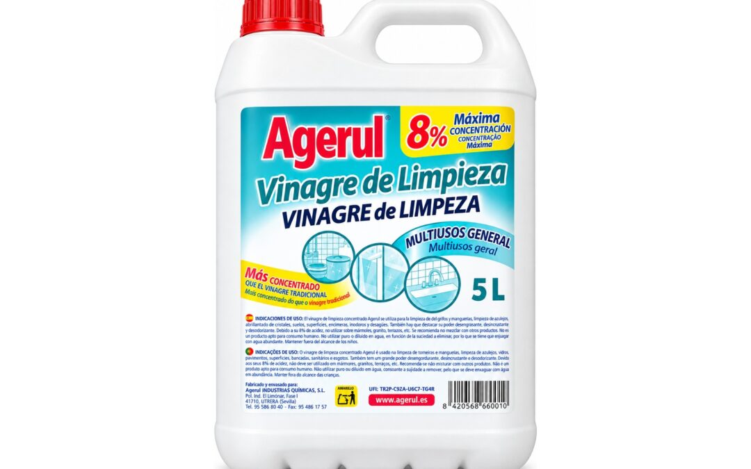 Vinagre de limpieza Agerul 8% multiusos 5l