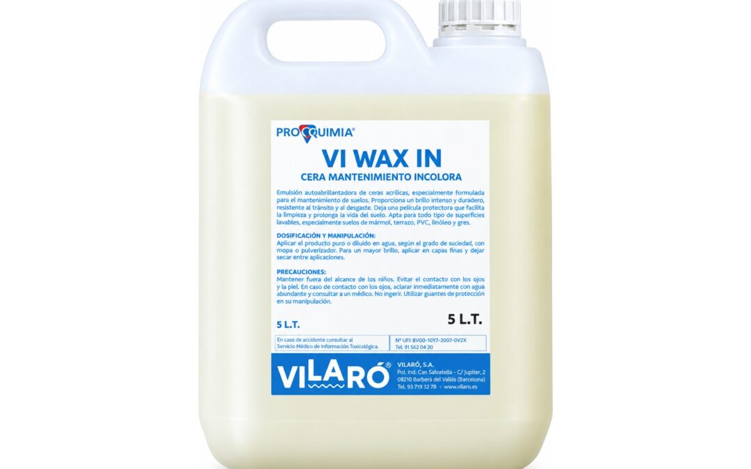 Cera mantenimiento incolora VI Wax In 5l