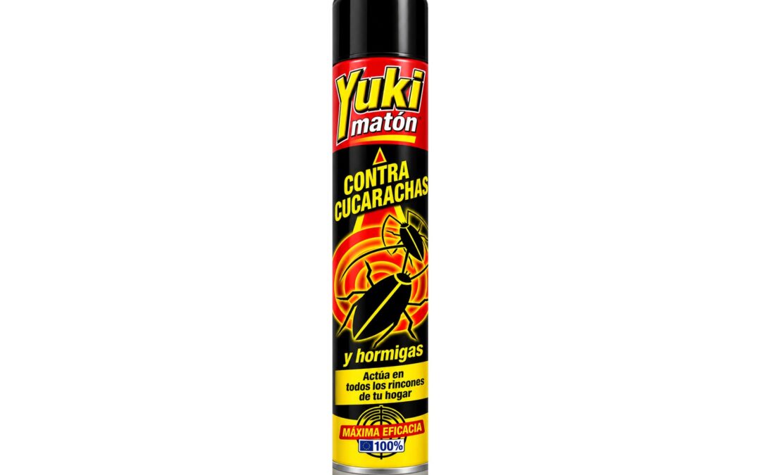 Insecticida aerosol Yuki Matón contra cucarachas y hormigas 1l