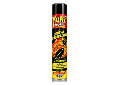 Insecticida aerosol Yuki Matón contra cucarachas y hormigas 1l